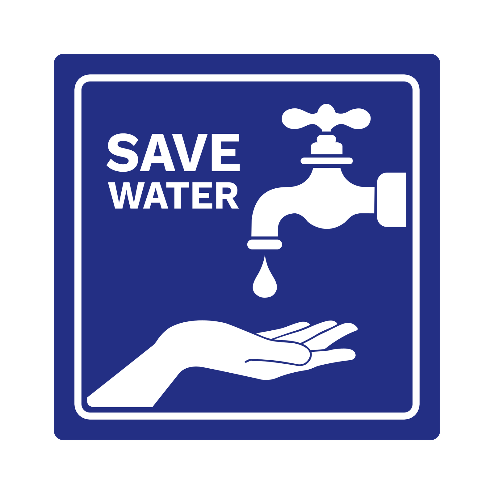 save water sign